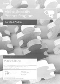 Certifikovaný partner SONY pro rok 2014
