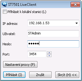 VIVOTEK ST7501 - spuštění LiveClienta