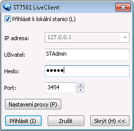 VIVOTEK ST7501 - spuštění LiveClienta