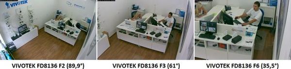 Porovnaní úhlů záběru VIVOTEK FD8136