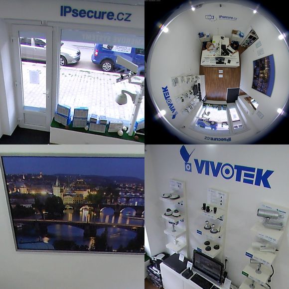 IP kamera VIVOTEK FE8172 - 1x originál a 3x ePTZ pohled