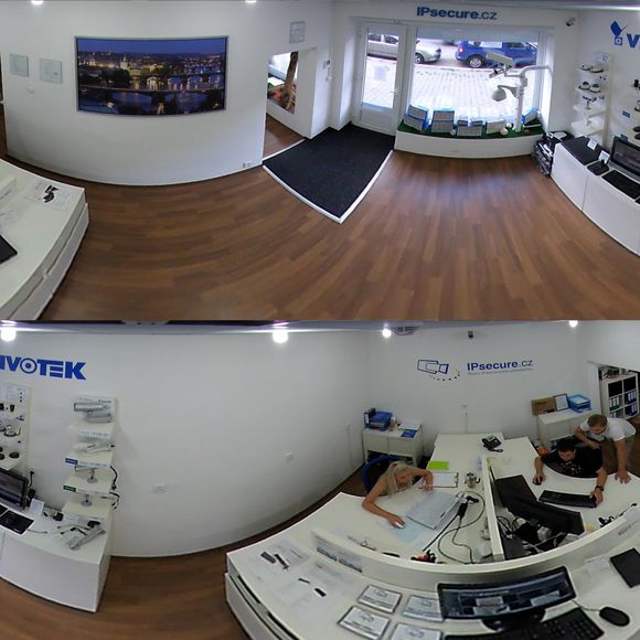 IP kamera VIVOTEK FE8172 - 2x panoramatický pohled