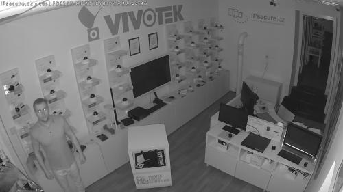 Záběr z testované kamery VIVOTEK FD9167-HT