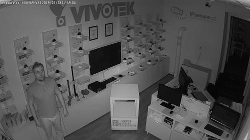 Záběr z testované kamery VIVOTEK FD8369A-VF3 GREY