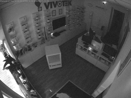 Záběr z testované kamery VIVOTEK FD9187-H