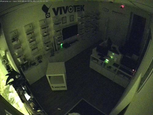 Záběr z testované kamery VIVOTEK FD9189-H