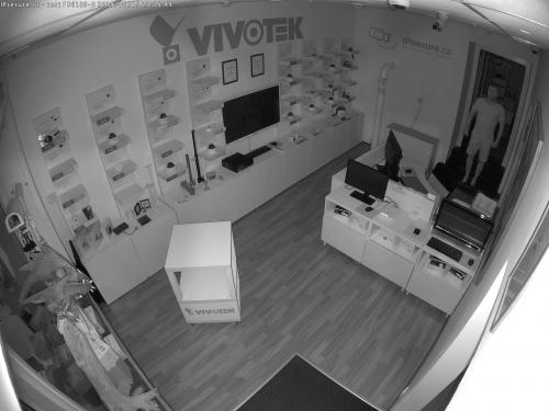 Záběr z testované kamery VIVOTEK FD9189-H
