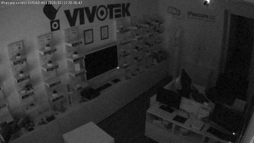 Záběr z testované kamery VIVOTEK FD9360-HF3