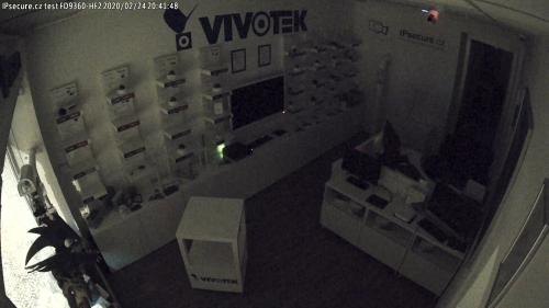 Záběr z testované kamery VIVOTEK FD9360-HF2