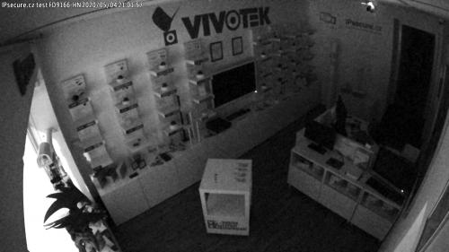 Záběr z testované kamery VIVOTEK FD9166-HN