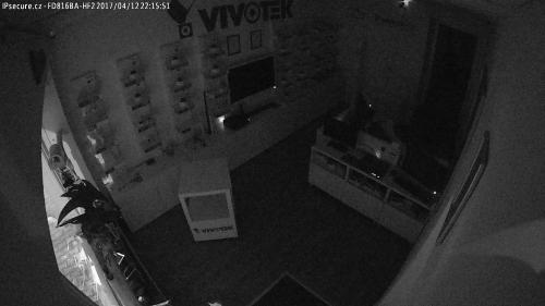 Záběr z testované kamery VIVOTEK FD816BA-HF2