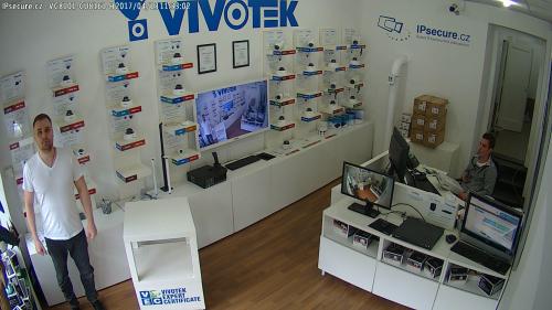 Záběr z testované kamery VIVOTEK VC8101-M1