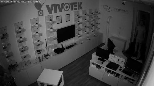 Záběr z testované kamery VIVOTEK IB8360